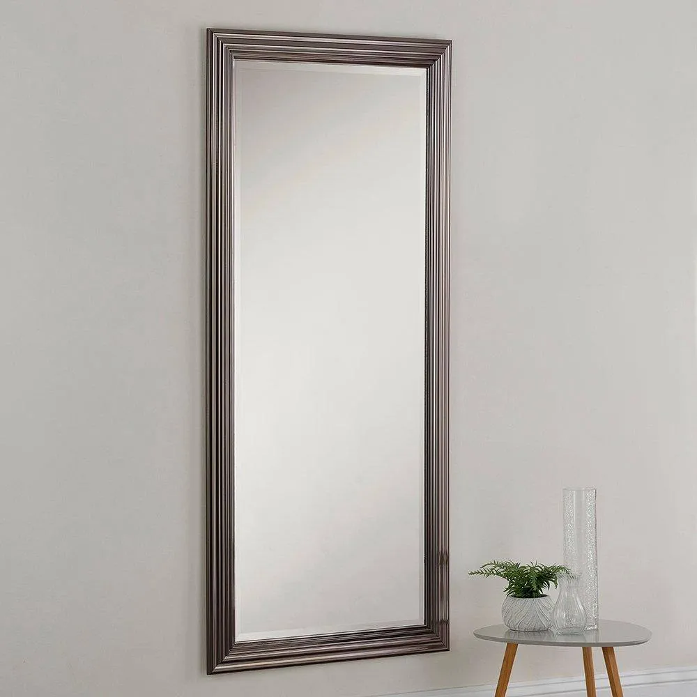 Yearn Mirrors Yearn Dark Chrome Wall Mirror 166.5x75cm in Metallics