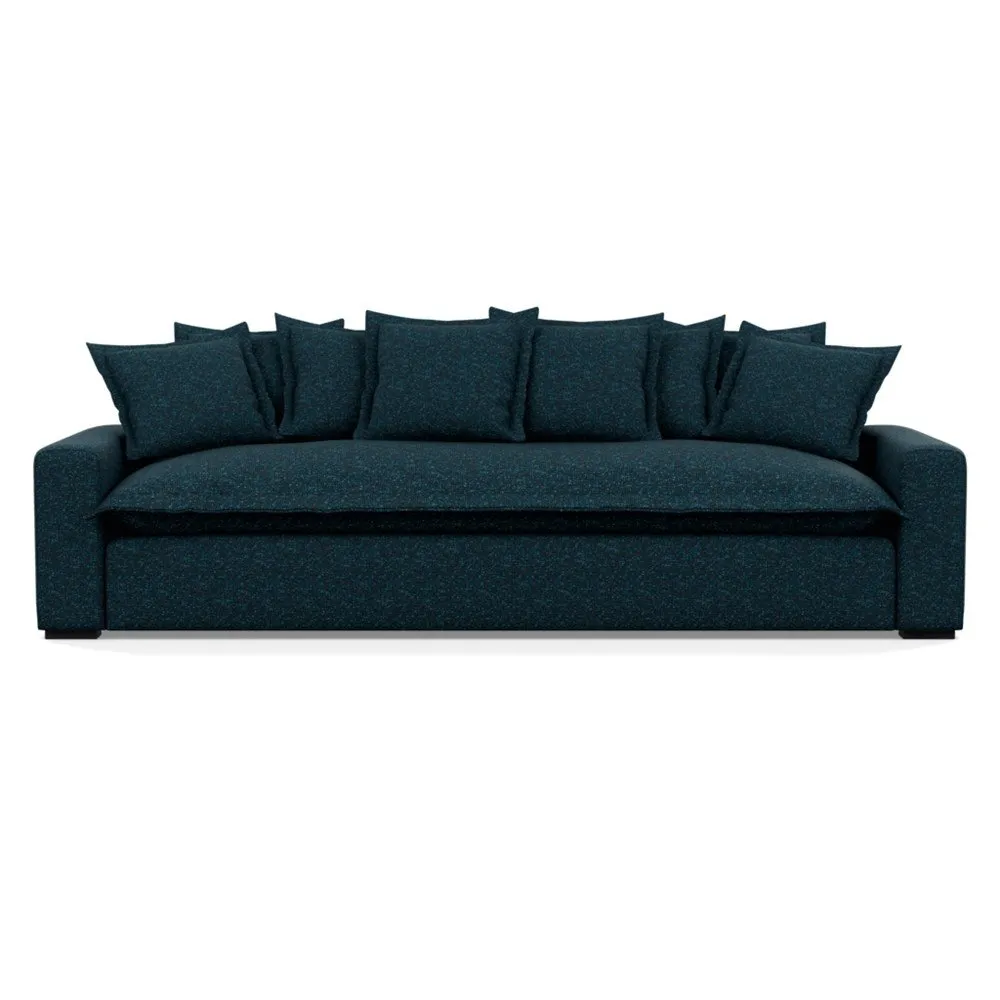 Heal's Brompton 5 Seater Sofa Brecon Ink Black Feet