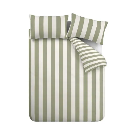 Catherine Lansfield Cove Stripe Duvet Cover and Pillowcase Set 5