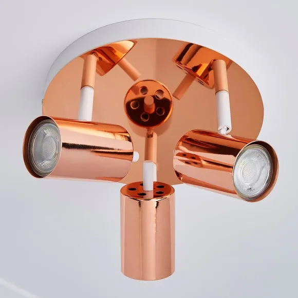 Carter 3 Light Semi Flush Spotlight 4