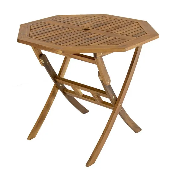 Octagonal 4 Seater Wooden Garden Dining Set 3