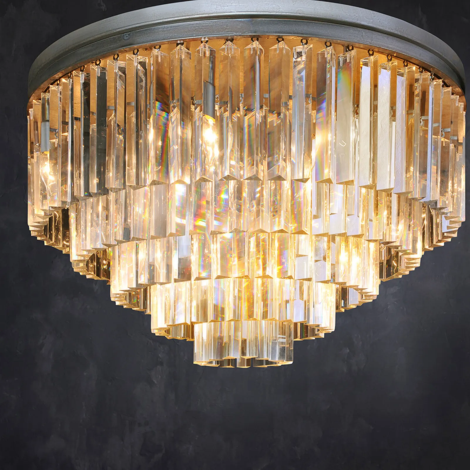 Timothy Oulton Odeon Medium 5 Ring Pendant Light Metal | Barker & Stonehouse 2