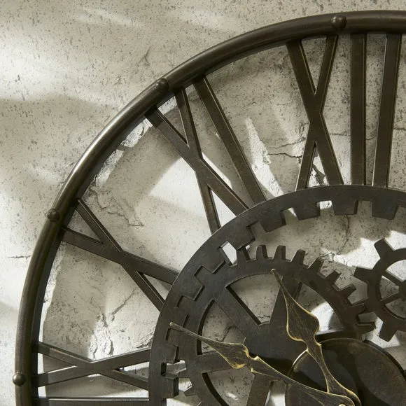 Cogs Indoor Outdoor Wall Clock 3