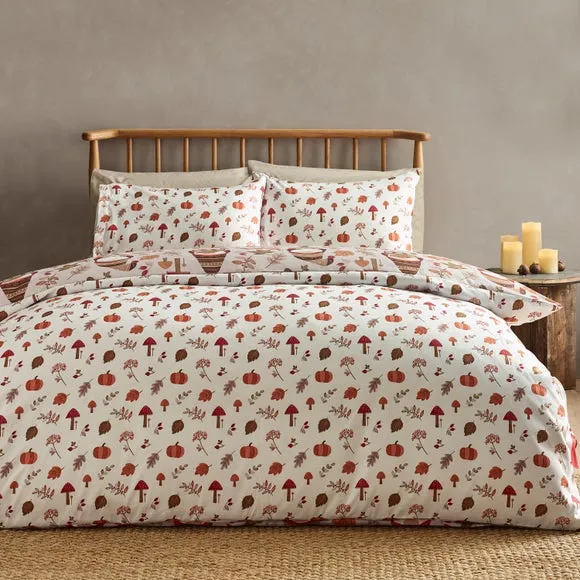 Catherine Lansfield Woodland Gnomes Duvet Cover & Pillowcase Set 3