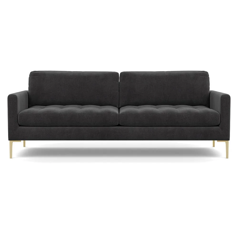 Heal's Eton 4 Seater Sofa Smart Luxe Velvet Nickel Brass Feet 1