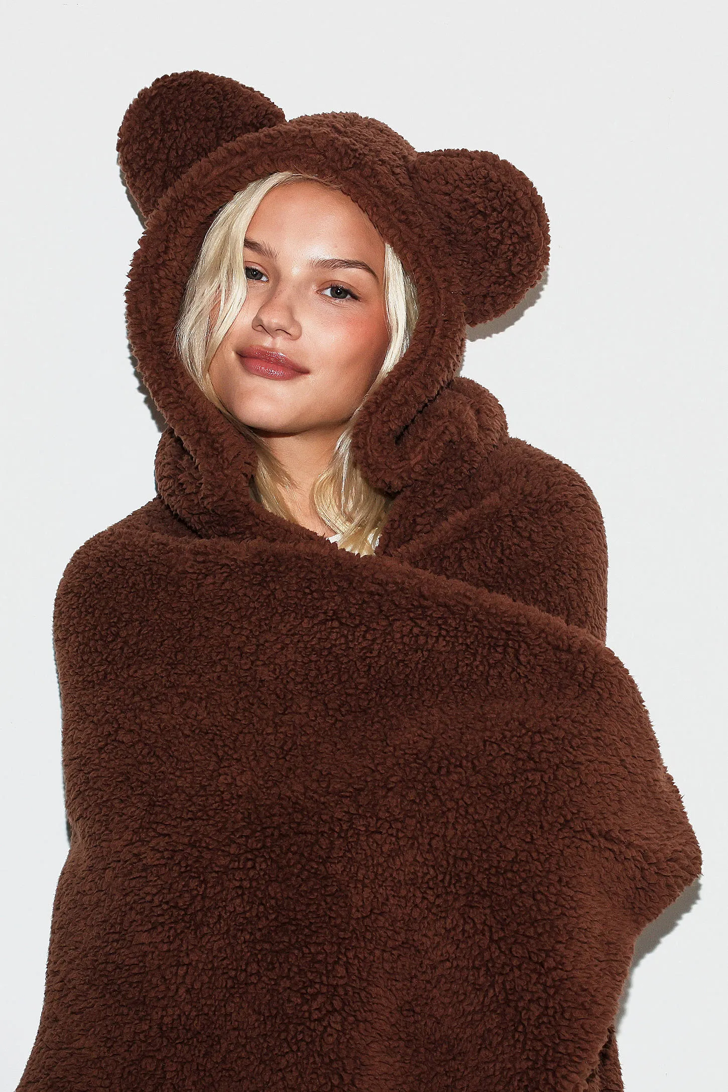 Bear Ear Blanket - Brown ALL