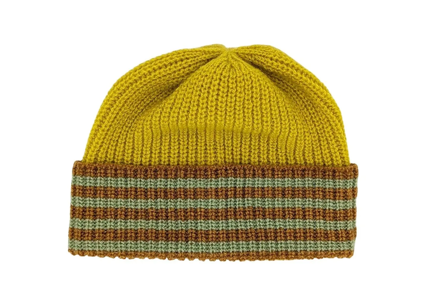 Catherine Tough Kids Lambswool Hat Yellow/Mint