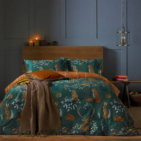 Furn. Riva Forest Fauna Duvet Cover & Pillowcase Set 1