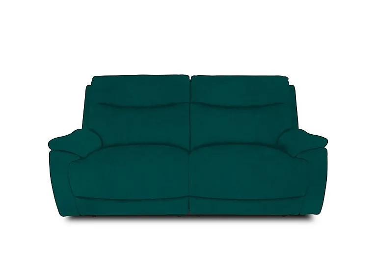 Sloane Fabric 3 Seater Power Recliner Sofa with Power Headrests - Opulence Teal