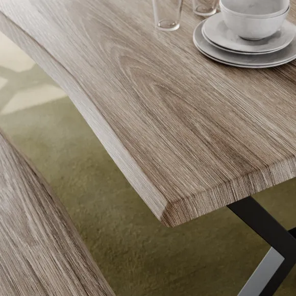 Ezra II 6 Seater Dining Table and Bench Set 3