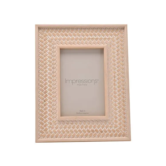 Impressions Herringbone Patterned Photo Frame 2