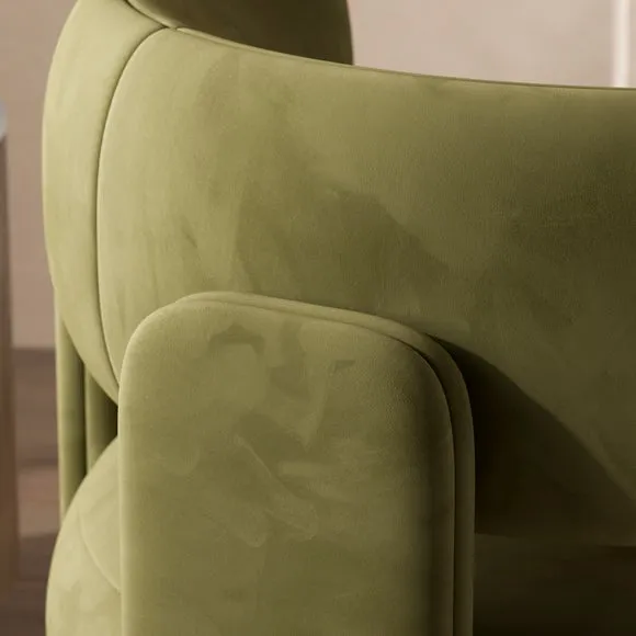 Hailey Chunky Velvet Accent Chair 3