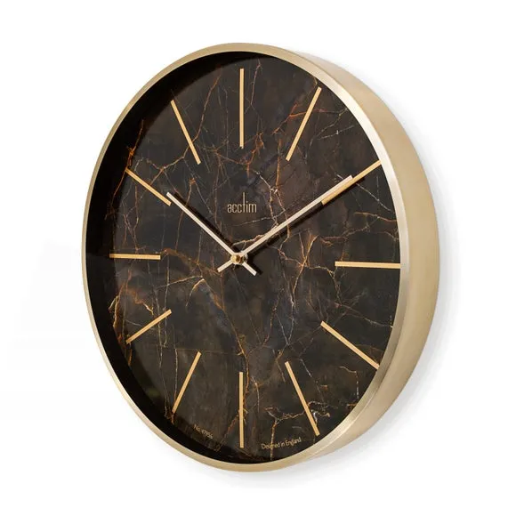 Acctim Luxe Quartz Brass Wall Clock 3