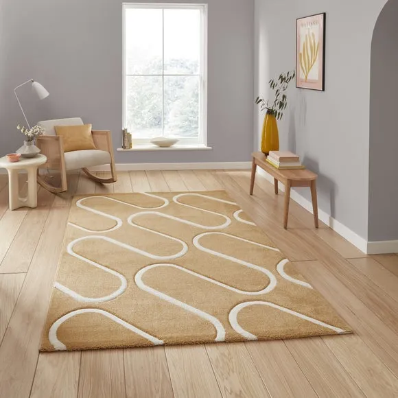 Catherine Lansfield Linear Curve Rug 1