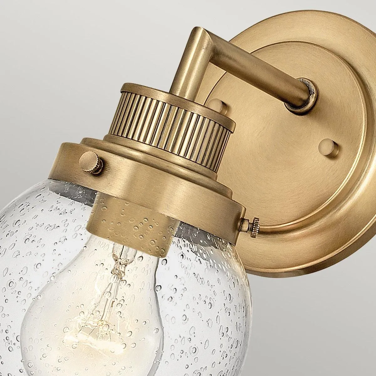 Netlighting Hinkley Poppy Bathroom Wall Lamp Heritage Brass IP44 in Yellow 2