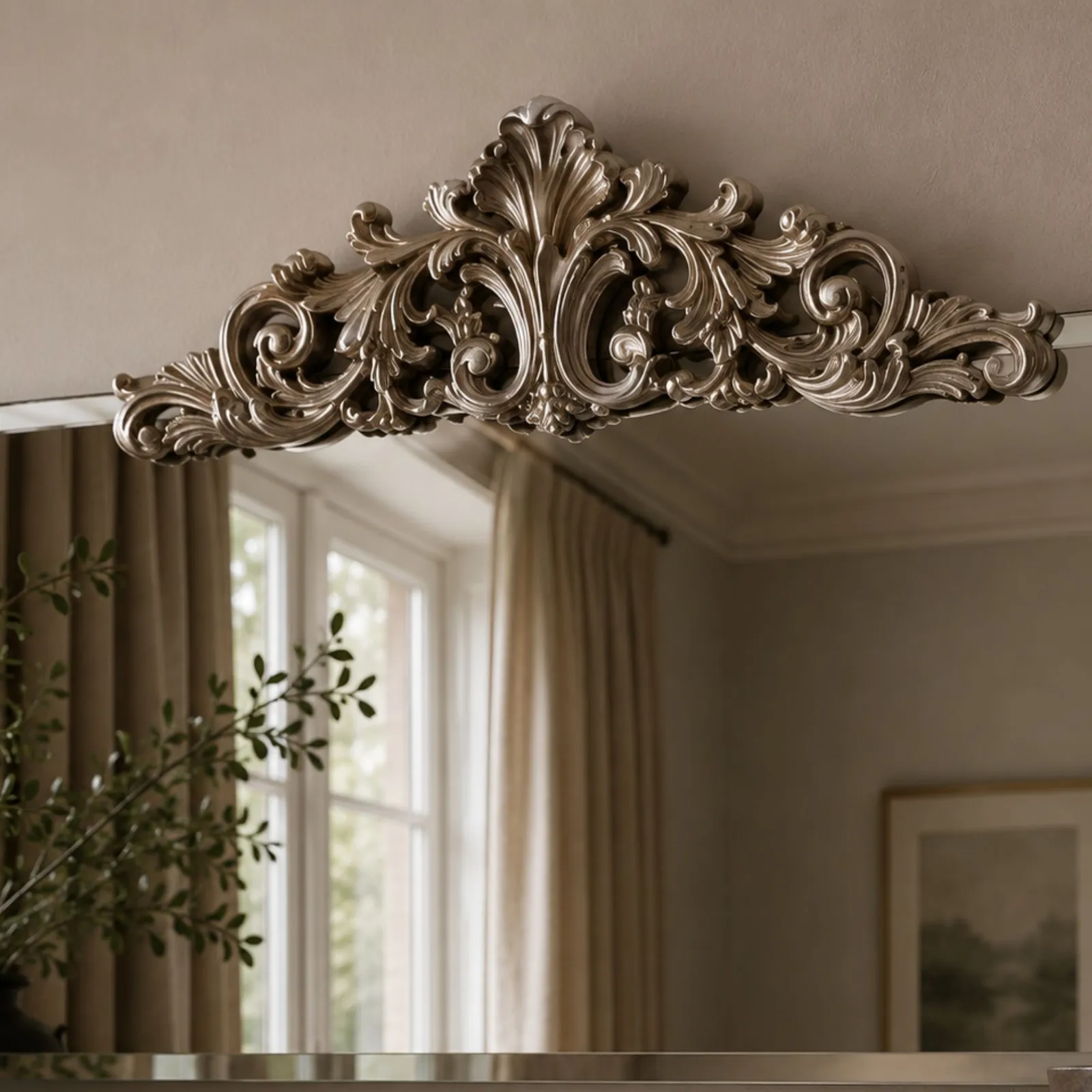 Yearn Mirrors Art Deco Versatile Wall Mirror 119(w)x51cm(h) in Metallic Silver 4