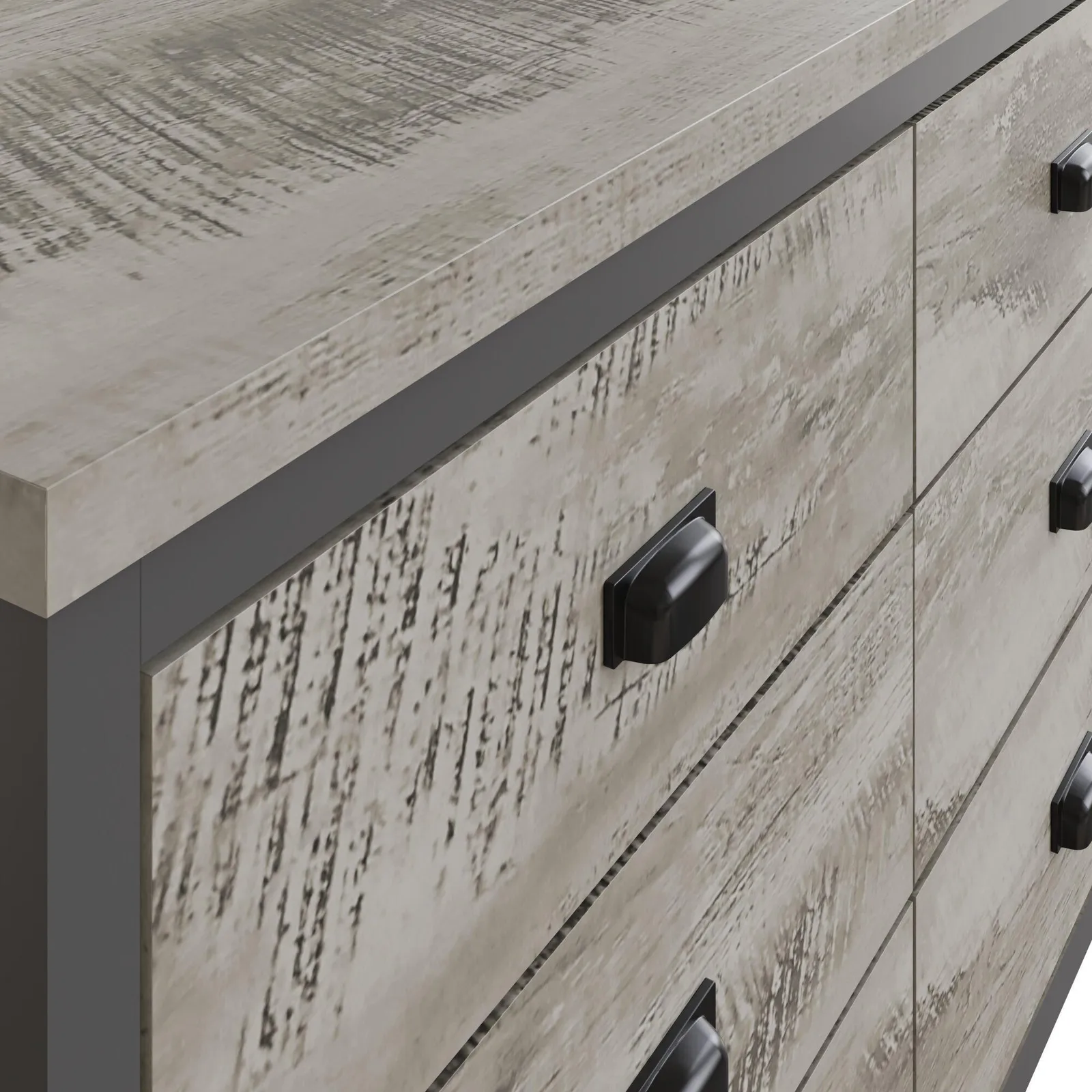 GFW Boston 3+3 Drawer Chest in Grey 4