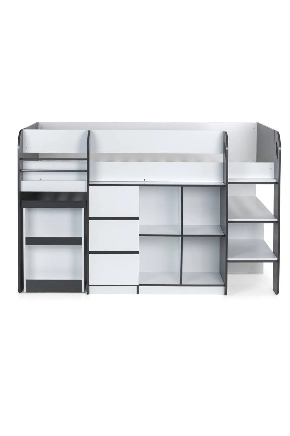 Julian Bowen Saturn Midsleeper Cabin Bed with Desk in White 5
