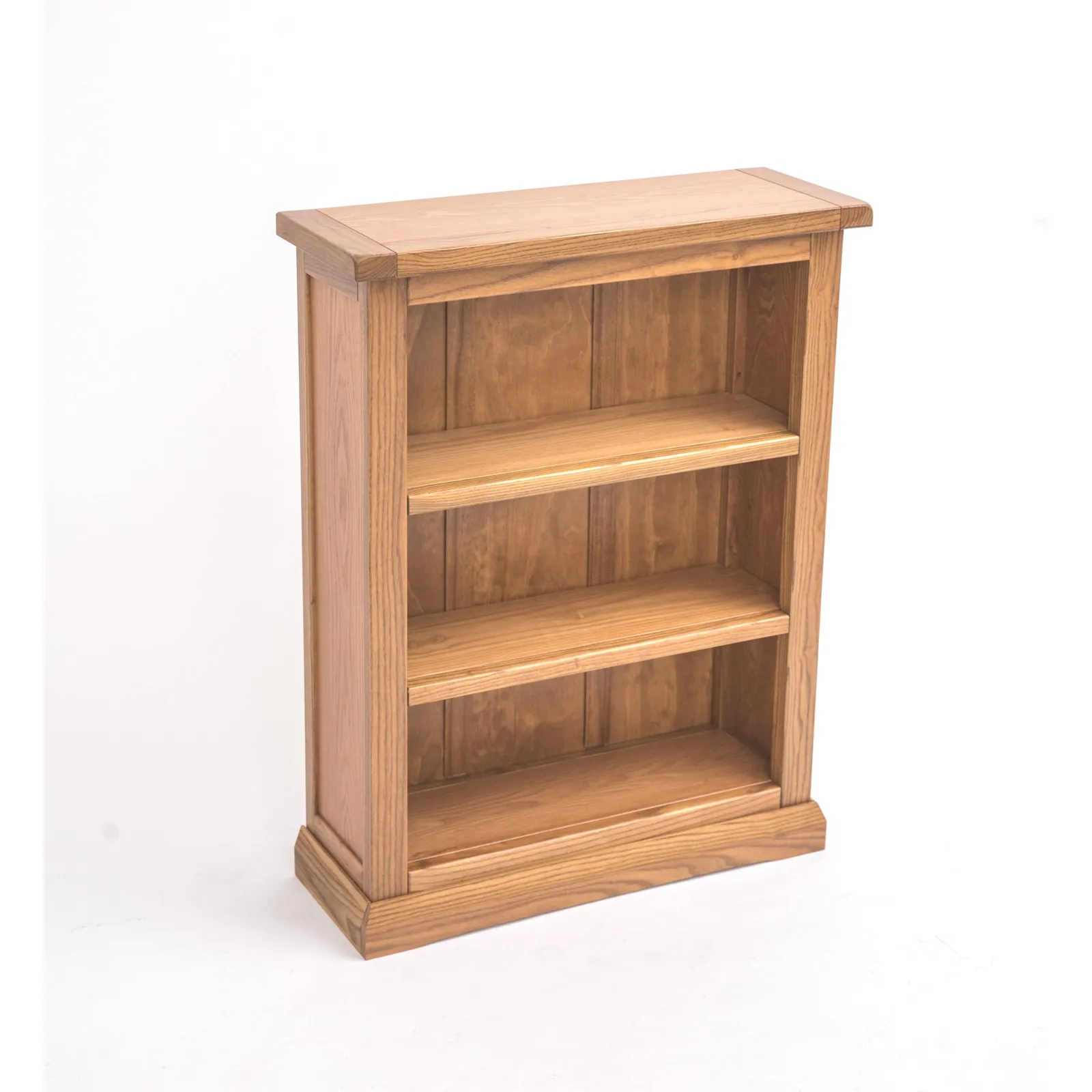 Cabinet Bits Bookcase with Plinth 90x70x25cm in Light Brown 3