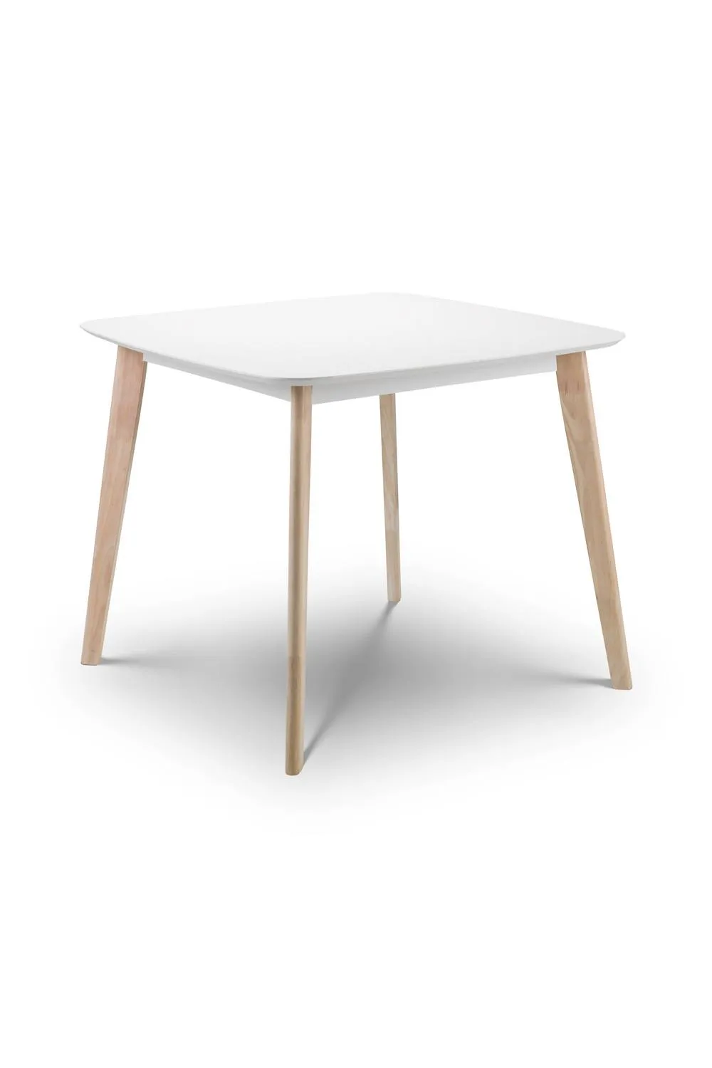Julian Bowen Casa Square 4 Seater Dining Table in White 3