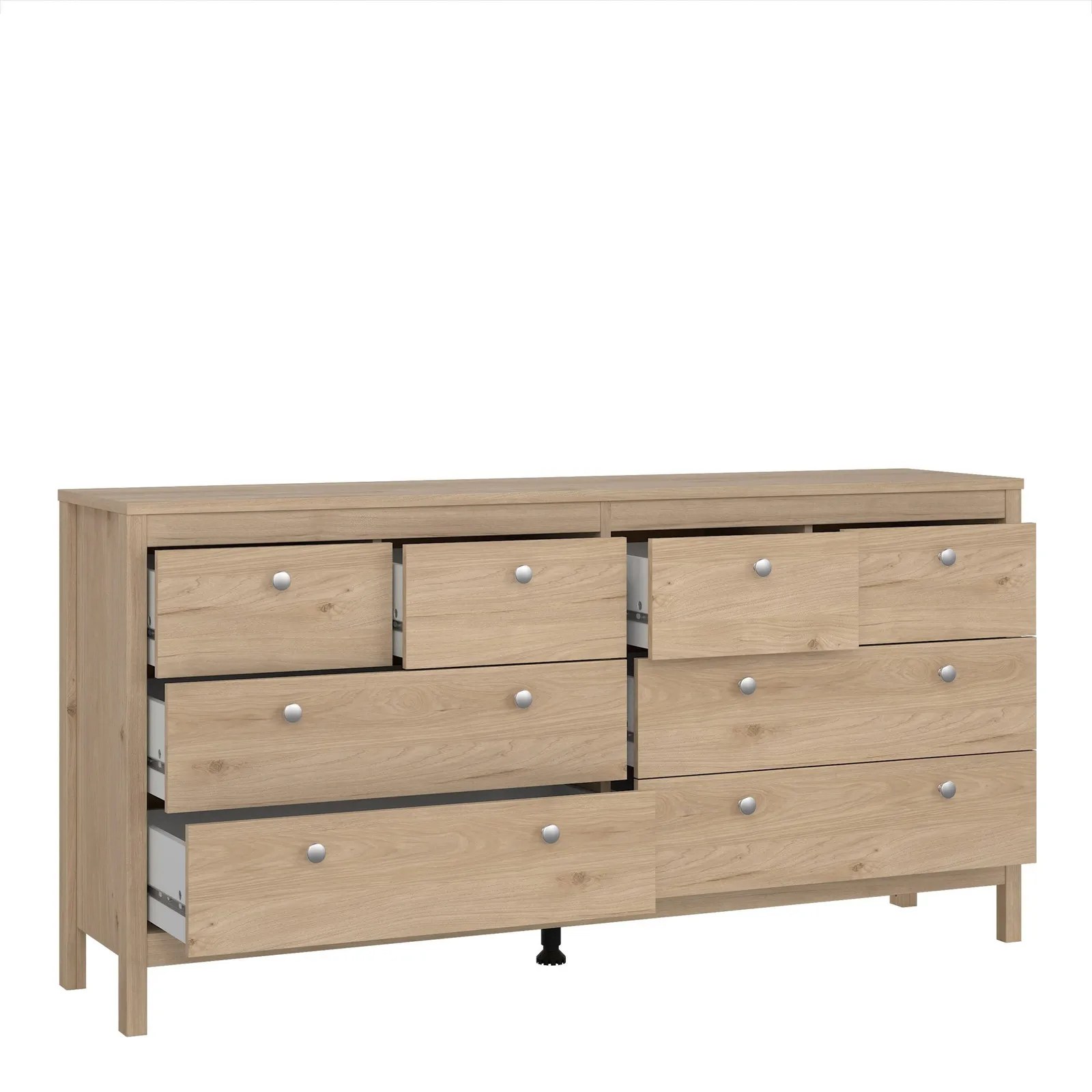 Furniture To Go Madrid Double Dresser 4+4 drawers in Jackson Hickory Oak in Light Oak 5