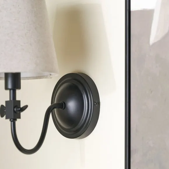Pacific Lifestyle Ari Metal Curved Arm Wall Light 3
