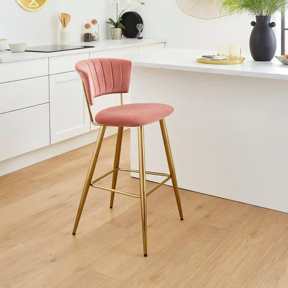 Kendall Bar Stool, Velvet 2