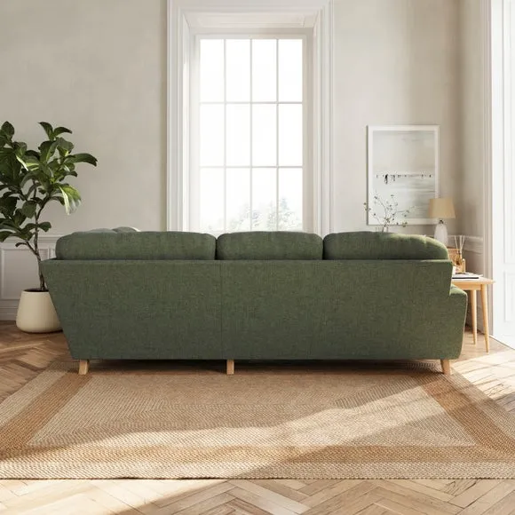 Martha Chenille Soft Texture Full Corner Sofa 4