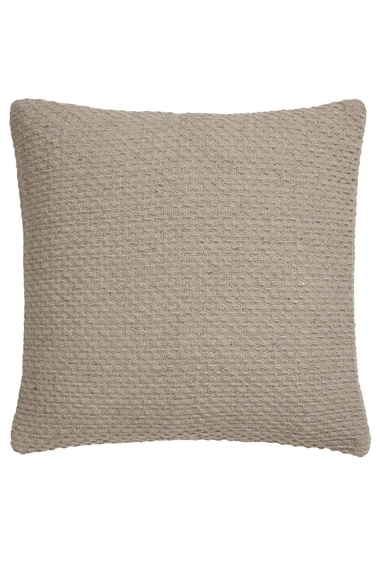 Drift Home 'Hayden' Filled 100% Cotton Basket Weave Cushion in Natural