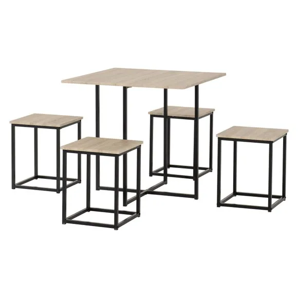 Kent Stowaway Dining Set with 4 Stools 3