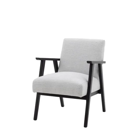 Natori Linen Wooden Arm Accent Chair 5