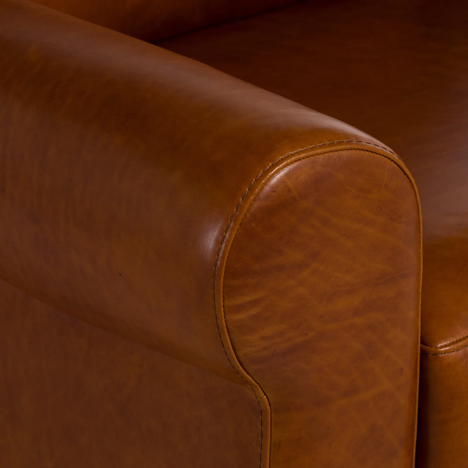 Rendola Armchair, Brown Leather | Barker & Stonehouse 4