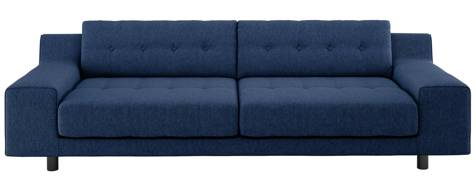 Habitat Hendricks 4 Seater Fabric Sofa - Blue