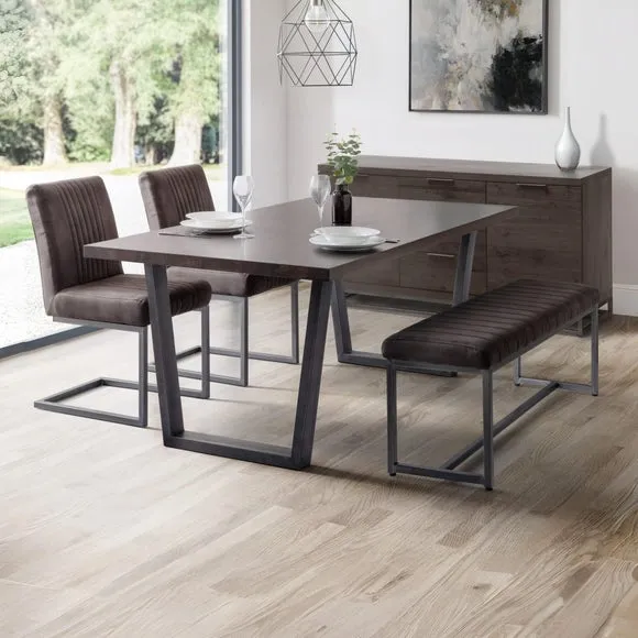 Brooklyn 6 Seater Rectangular Dining Table, Oak 6