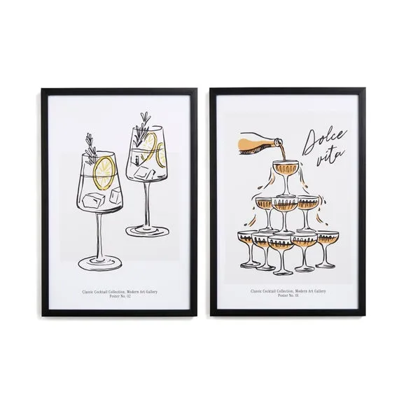 Set of 2 Dolce Vita Framed Prints 3