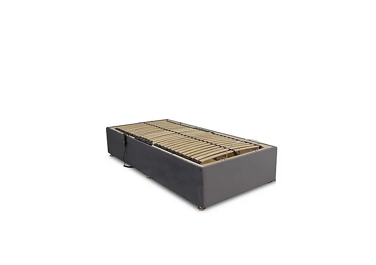 Artisan Adjustable Divan Base - Small Single - Plush Dark Grey