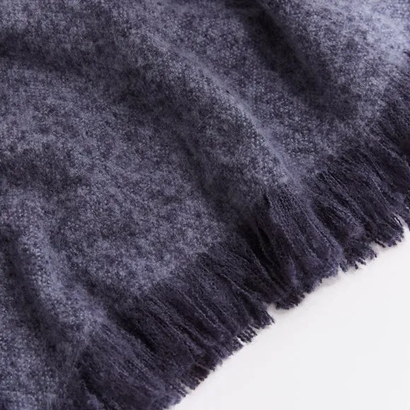 Ridley Marl Faux Mohair Throw Blanket 235cm x 235cm 2