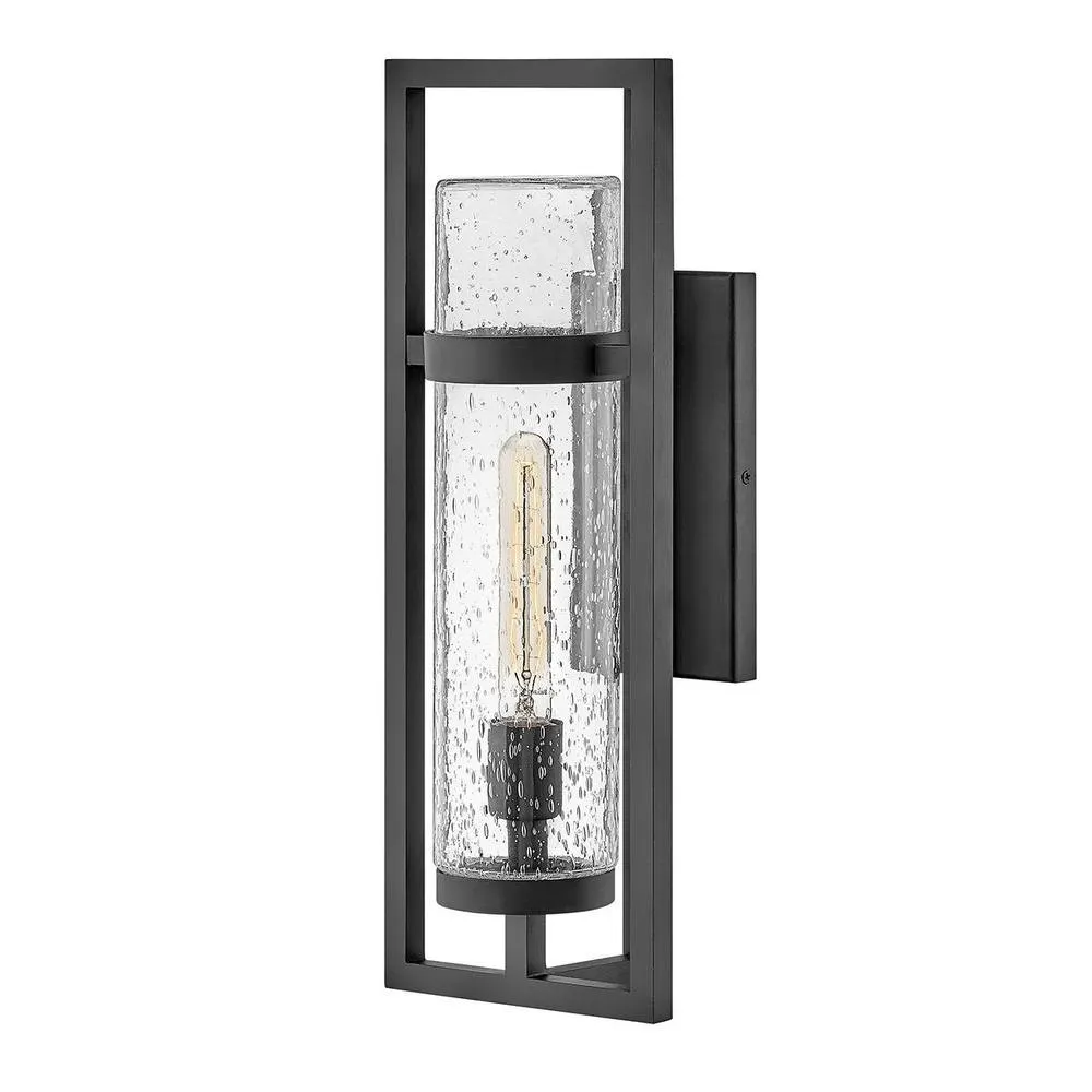 Netlighting Cordillera 1 Light Outdoor Wall Light Black IP44