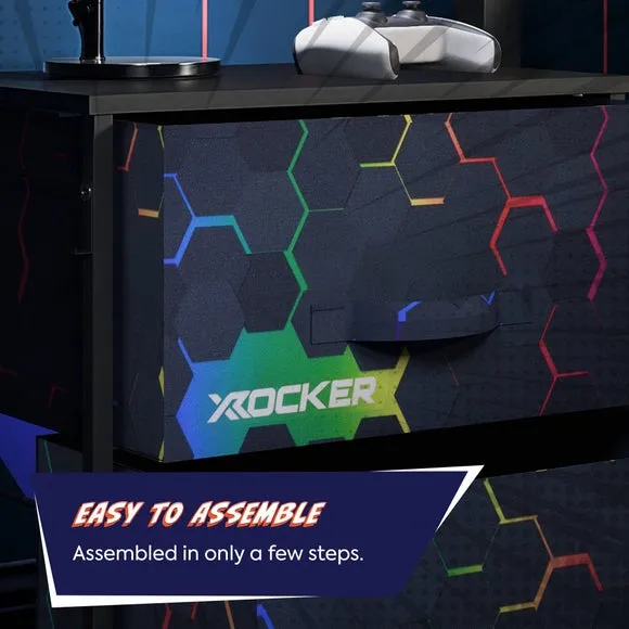 X Rocker Hex Canvas Bedside Table 5