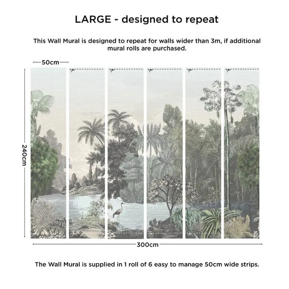 Vintage Tropical Wall Mural 3
