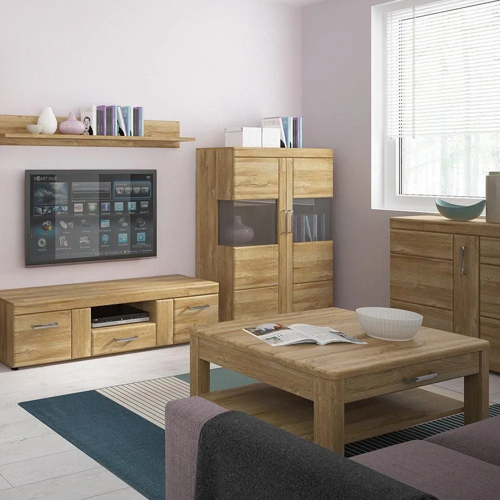 Furniture To Go Cortina 1 Drawer Coffee Table in Brown 5