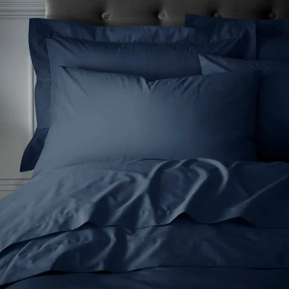 Hotel 230 Thread Count Crisp 100% Cotton Percale Standard Pillowcase Pair 2