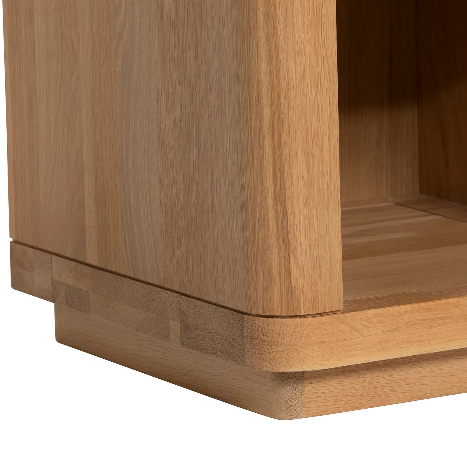 Olav 1 Drawer Bedside 40X40X62Cm Table, Neutral Oak | Barker & Stonehouse 5