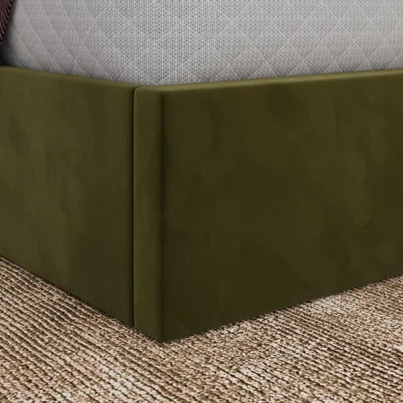 Alara Velvet Ottoman Bed 3