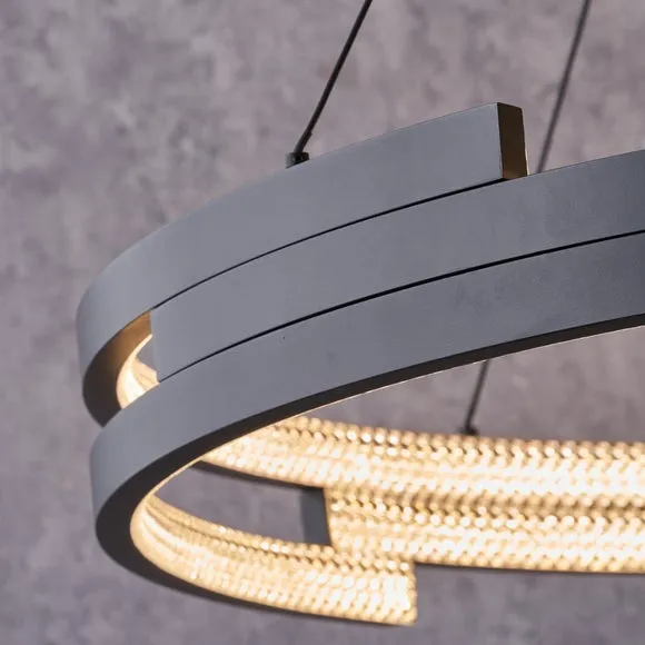 Return - Pacific Lifestyle Sienna Adjustable LED Pendant Light, Black 2