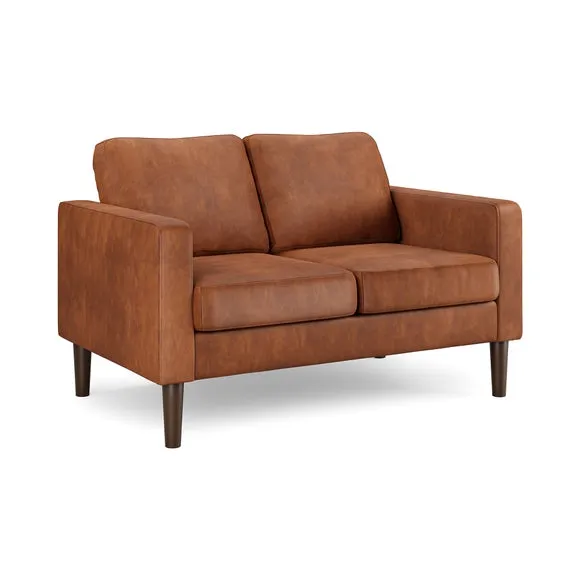 Jacob Faux Leather Compact 2 Seater Sofa 6
