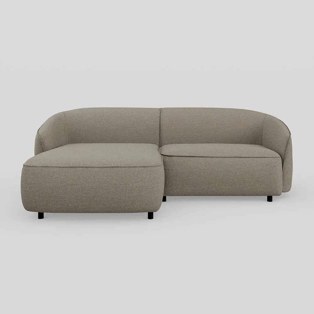 Heal's Aurelie Chaise Sofa LHF Broadweave Pebble 1