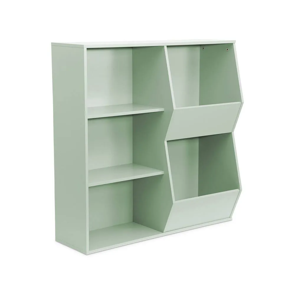 sweeek Children's storage unit, 3 shelves & 2 storage spaces in Green 2