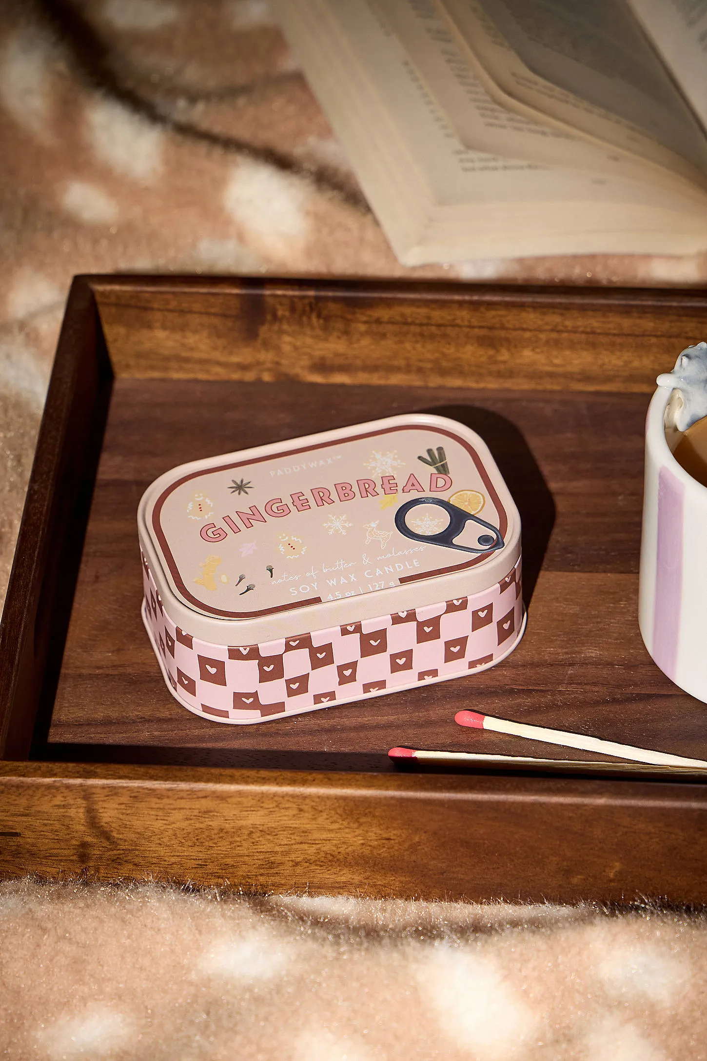 Paddywax Gingerbread Tin Soy Wax Candle ALL 3