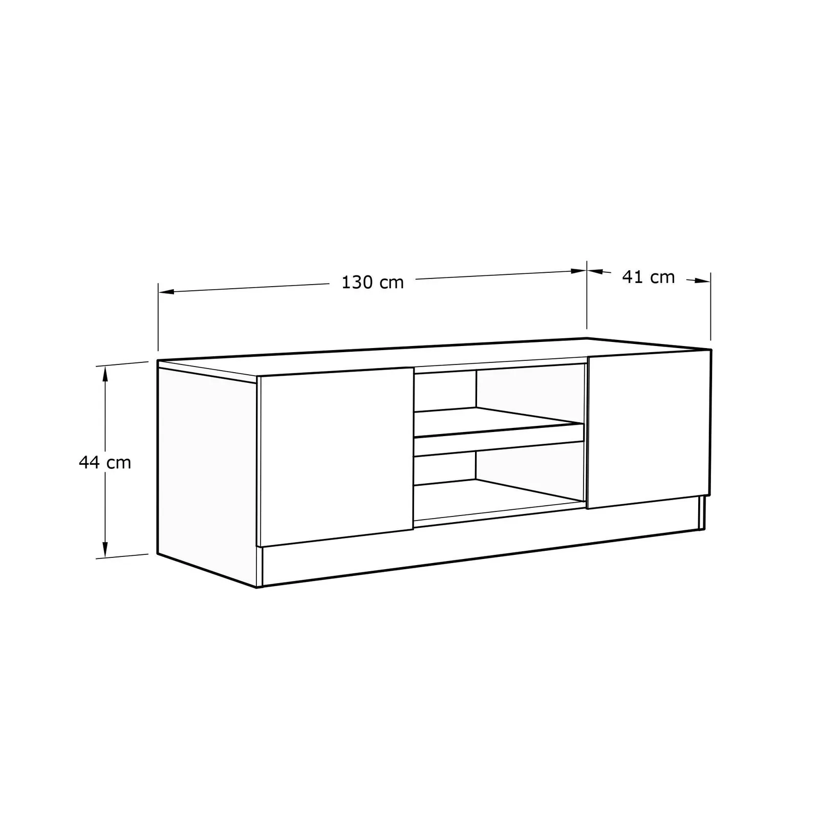 GFW Catania TV Unit in Walnut 6